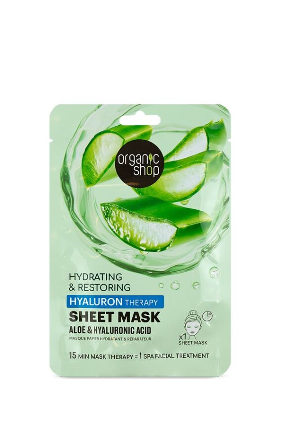 122c8673-b13c-4efd-9a30-321b1bda313e OS. Hyaluron Therapy Sheet Mask. Aloe & Hyaluronic acid, 1 pc - Image 1
