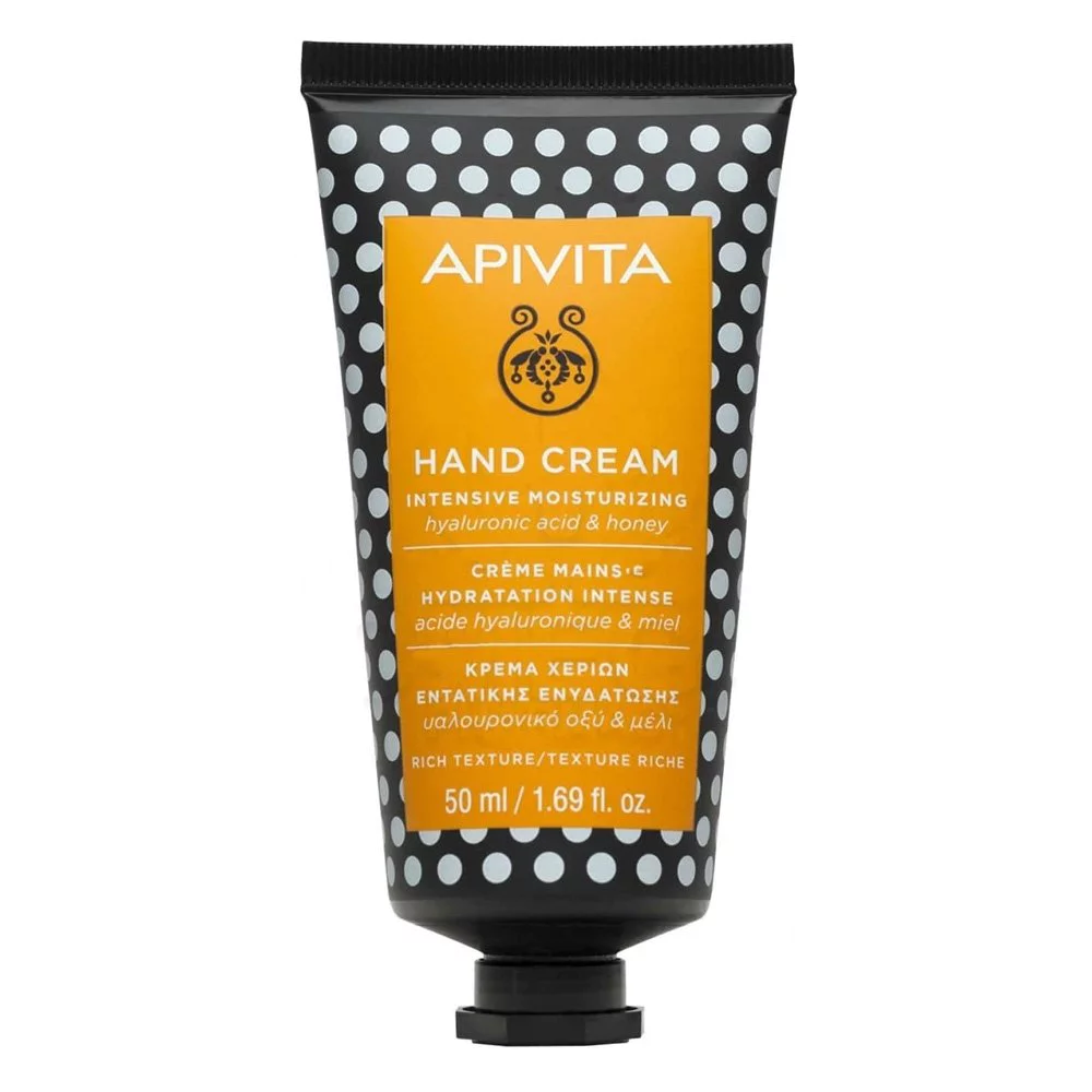 5201279073343new-1000x1000.jpg Apivita Hand Cream Κρέμα Χεριών Εντατικής Ενυδάτωσης με Υαλουρονικό Οξύ & Μέλι, 50ml - Image 1