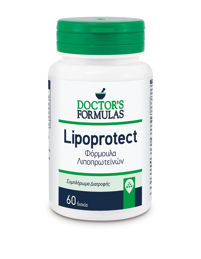 f39a1c41498a126ad83b9e96cc20d32c Doctor's Formula Lipoprotect, Συμπλήρωμα Διατροφής Φόρμουλα Λιποπρωτεϊνών για την Υπερλιπιδαιμία, 60 δισκία - Image 1