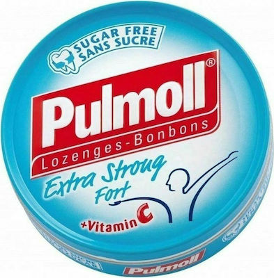 Pulmoll Extra Stront Fort Vitamin C Καραμέλες για Παιδιά για Ξηρό Βήχα χωρίς Γλουτένη Μέντα 45gr - Image 1