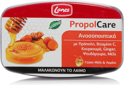 Lanes PropolCare Καραμέλες χωρίς Γλουτένη Μέλι & Λεμόνι 54gr - Image 1