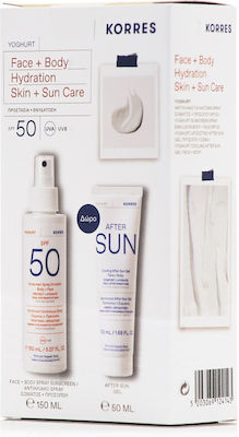 xlarge_20230405092120_korres_yoghurt_hydration_skin_sun_care_set_me_antiliako_galaktoma_somatos Korres Yoghurt Hydration Skin & Sun Care Σετ με Αντηλιακό Γαλάκτωμα Σώματος & After Sun - Image 1