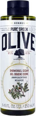Korres Pure Greek Olive Αφρόλουτρο σε Gel Κέδρο 250ml - Image 1