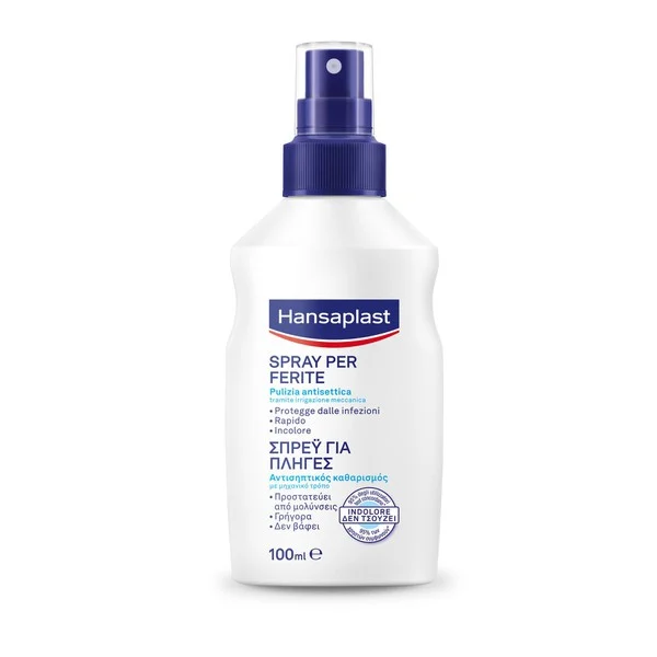 s3 (1) Hansaplast Wound Spray 100ml - Αντισηπτικό Σπρέι Για Καθαρισμό Πληγών - Image 1
