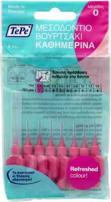 TePe Original Μεσοδόντια Βουρτσάκια 0.4mm Ροζ 8τμχ - Image 1