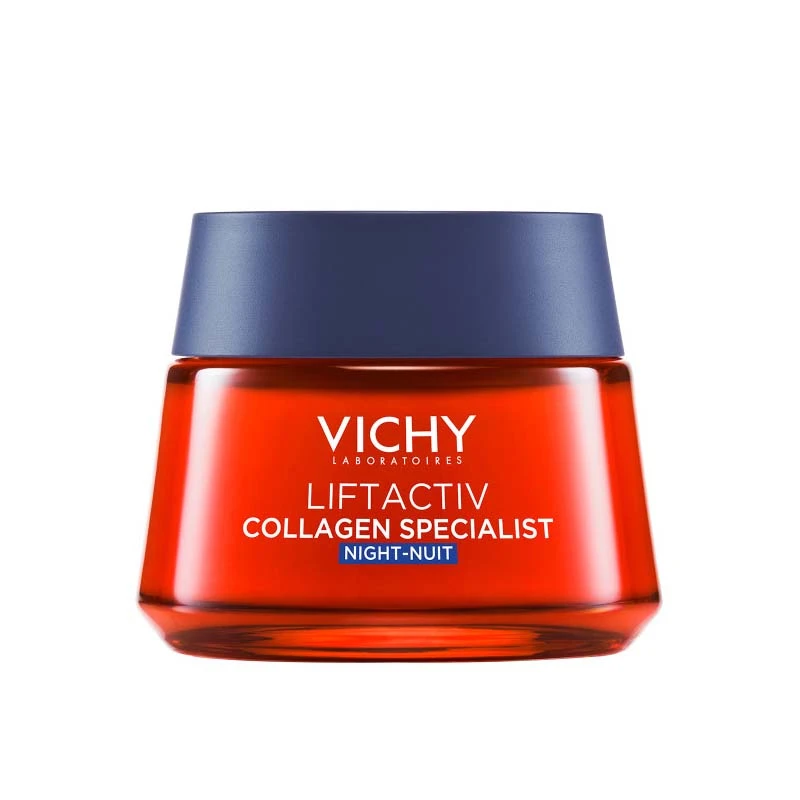 ca9b4b2002f1d6d756b11fc34d287b64.jpg Vichy Liftactiv Collagen Specialist Night, Αντιγηραντική Κρέμα Προσώπου Νύχτας 50ml - Image 1