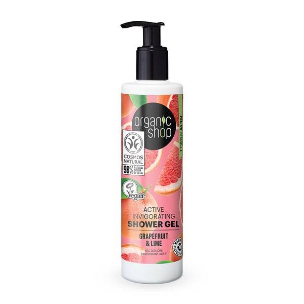 4744183011489 Natura Siberica Organic Shop Grapefruit Punch Shower Gel , Βιολογικό Γκρέιπφρουτ και lime Αναζωογονητικό Αφρόλουτρο 280ml - Image 1