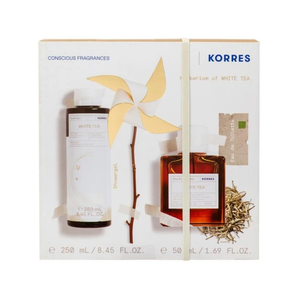 c8a693fd4cdb597a8cba2824a4f890ad.jpeg Korres Promo με White Tea Αφρόλουτρο, 250ml & White Tea Eau de Toilette Γυναικείο Άρωμα, 50ml, 1σετ - Image 1
