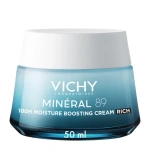 Vichy Mineral 89 100h Moisture Boosting Cream Rich Ενυδατική Κρέμα Προσώπου με Πλούσια Υφή 50ml