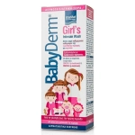 Intermed Babyderm Girl's Intimate Wash, Καθαριστικό Ευαίσθητης Περιοχής για Κορίτσια 300ml - Image 2