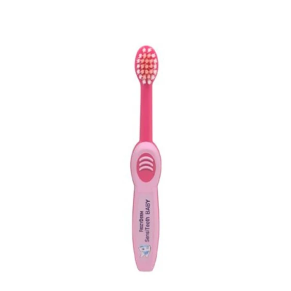 0da62b02eac94d1581d33c27fb76ffb2.png Frezyderm SensiTeeth Baby Toothbrush Soft Pink 1 τεμάχιο - Image 1