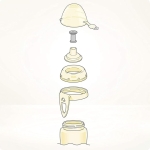 Nuk First Choice Sports Cup Disney Mickey Mouse Παγουράκι με Καπάκι Push Pull από Σιλικόνη, 450ml - Image 3