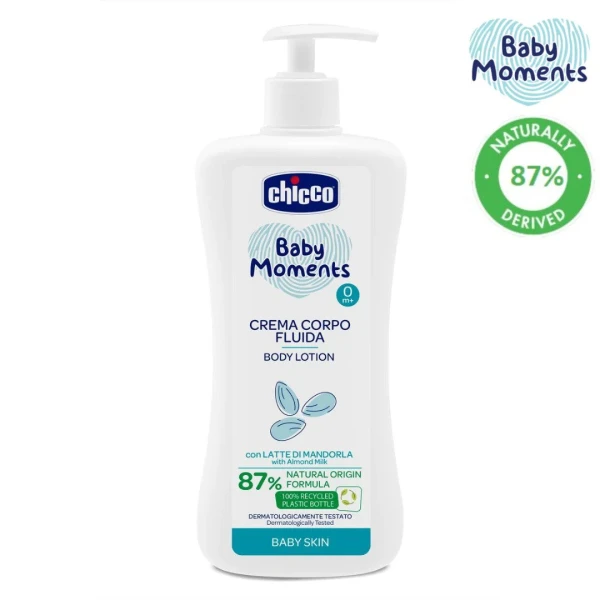 e65bbc8af4dfae0d8e05de9b9234c002.jpg Chicco Baby Moments Body Lotion with Almond Milk Γαλάκτωμα σώματος 0m+ 500ml - Image 1