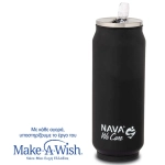 Ποτήρι - Θερμός Με Καλαμάκι We Care 10-016-043 Φ7x18,5cm 500ml Black Nava - Image 2