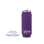 Θερμός Ποτήρι Με Καλαμάκι Σιλικόνης 500ml "We Care" Nava Μωβ 10-016-041 - Image 2