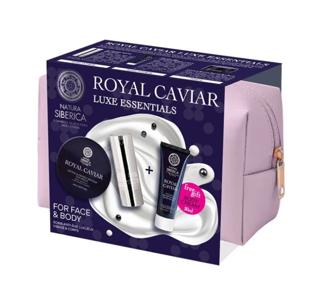 3e7578da797fc08a828f2dde036eb480.jpg Natura Siberica Promo Royal Caviar Luxe Essentials Icy Firming Κρέμα Ματιών, 15ml, Lifting & Firming Peptide Επιθέματα Ματιών, 60τεμ, Δώρο Anti-Age Transforming Κρέμα Σώματος, 30ml & Δώρο Νεσεσέρ, 1τεμ, 1σετ - Image 1