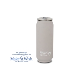 Θερμός Ποτήρι Με Καλαμάκι Σιλικόνης 500ml "We Care" Nava Γκρι 10-016-044