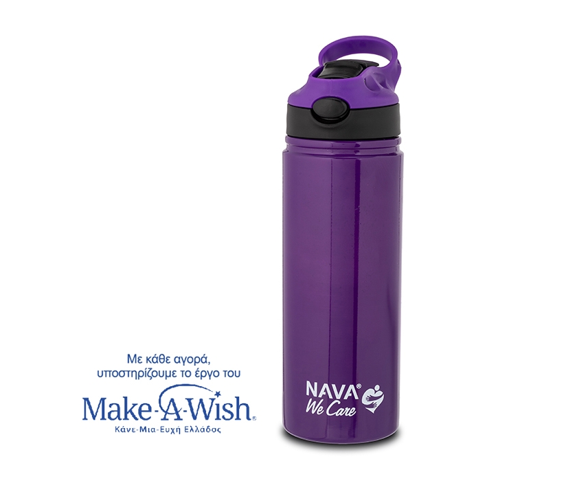6881d73c-d4d7-ef11-95f6-6045bd97f9d6 Θερμός Μπουκάλι Ανοξείδωτο 500ml "We Care" Nava Μωβ 10-016-052 - Image 1