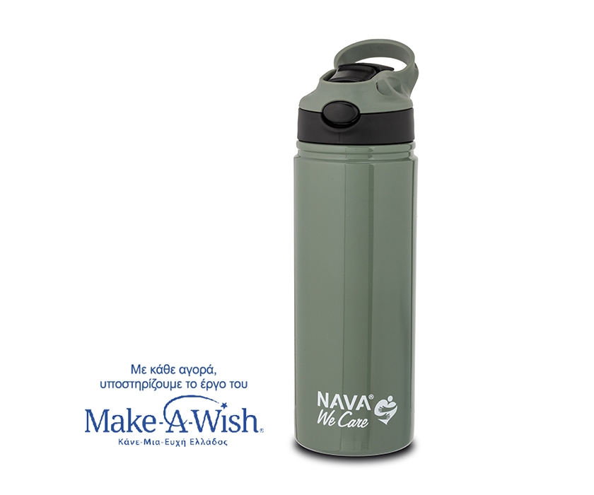 e5bcd04e-d4d7-ef11-95f6-6045bd97f9d6 Θερμός Μπουκάλι Ανοξείδωτο 500ml "We Care" Nava Πράσινο 10-016-053 - Image 1