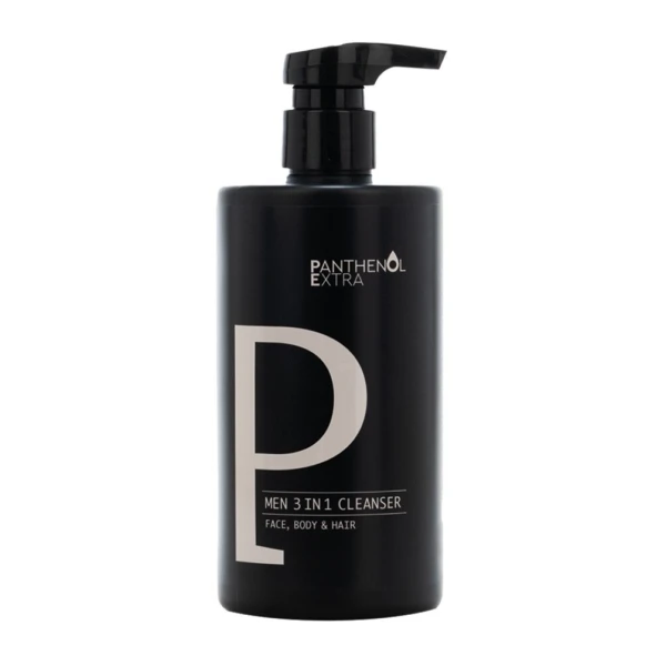 de9610f25f429555d549c9b49a6b6d98.jpg Panthenol Extra Men 3 in 1 Cleanser Face, Body & Hair 500ml - Image 1